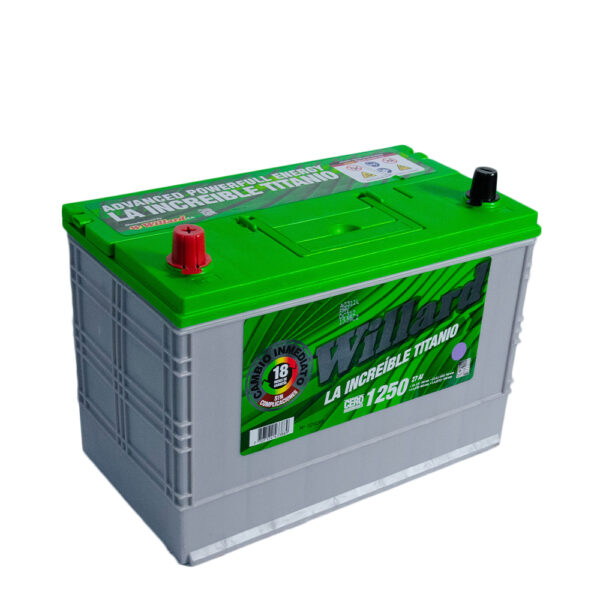 Batería Willard Titanio 1250 Caja 27 Polaridad Izquierda